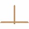 Ekena Millwork Eugene Smooth Timber Gable Bracket, Western Red Cedar, 72"W x 45"H x 3 1/2"D x 3 1/2"F, 15/12 Pitch GBW072X45X0404EUG00SWR - alternate 1